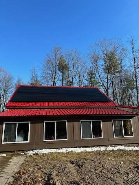 Solar on Metal Roof, York County, ME, Atlantic Electrical Services