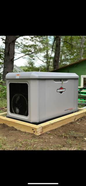 Generator Close-Up, New Install, York County, ME, Atlantic Electrical Services